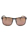 Ray Ban Square-frame Sunglasses In Brown