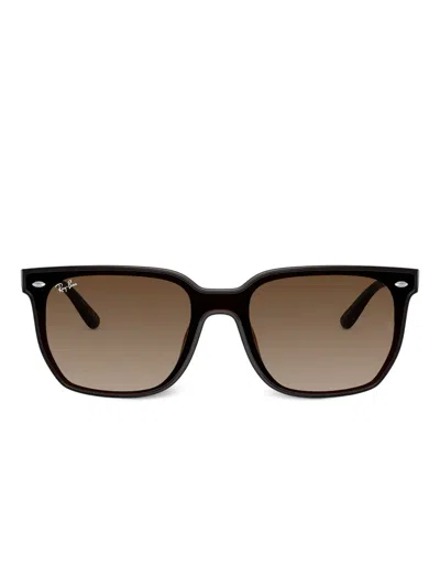 Ray Ban Square-frame Sunglasses In Gold