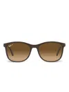 Ray Ban Square-frame Sunglasses In Brown