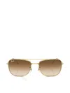 Ray Ban Square-frame Sunglasses In Brown