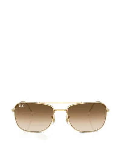 Ray Ban Square-frame Sunglasses In Brown