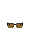 Ray Ban Ray-ban Square Frame Sunglasses In Brown