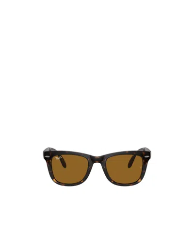 Ray Ban Ray-ban Square Frame Sunglasses In Brown
