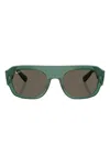 Ray Ban Square-frame Sunglasses In Green