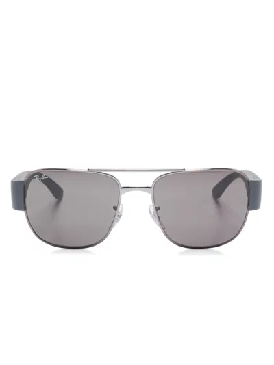 Ray Ban Square-frame Sunglasses In Grey