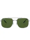 Ray Ban Square-frame Sunglasses In Grün