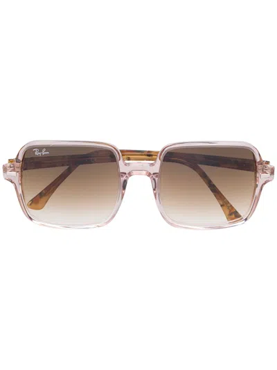 Ray Ban Square-frame Sunglasses In White
