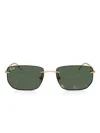 Ray Ban Square-frame Tinted Sunglasses In Gold
