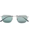 Ray Ban Square-frame Tinted Sunglasses In Silver