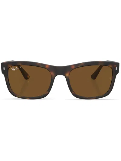 Ray Ban Square-frame Tortoiseshell Sunglasses In Braun