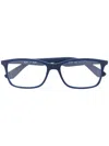 Ray Ban Square Glasses In Blue