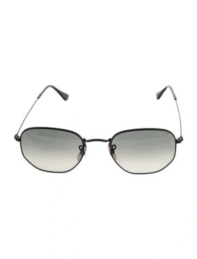 Pre-owned Ray Ban Square Gradient Sunglasses In Black