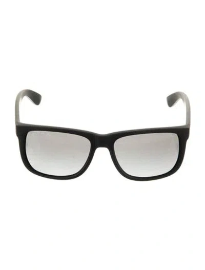 Pre-owned Ray Ban Square Gradient Sunglasses In Black