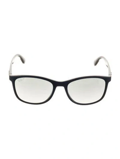 Pre-owned Ray Ban Square Gradient Sunglasses In Blue