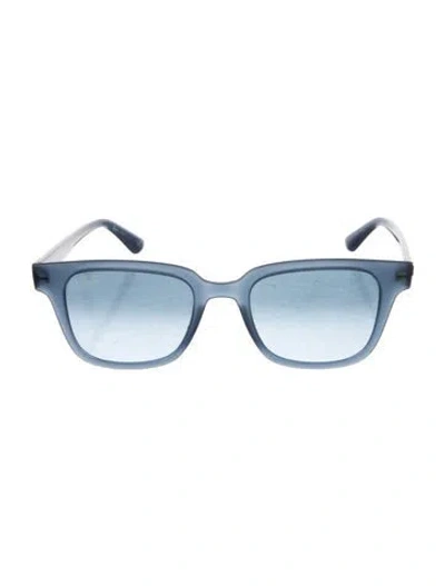 Pre-owned Ray Ban Square Gradient Sunglasses In Blue