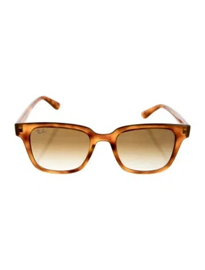 Pre-owned Ray Ban Square Gradient Sunglasses In Brown