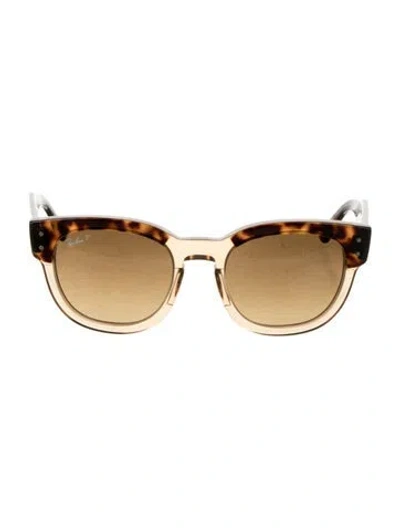 Pre-owned Ray Ban Square Gradient Sunglasses In Brown
