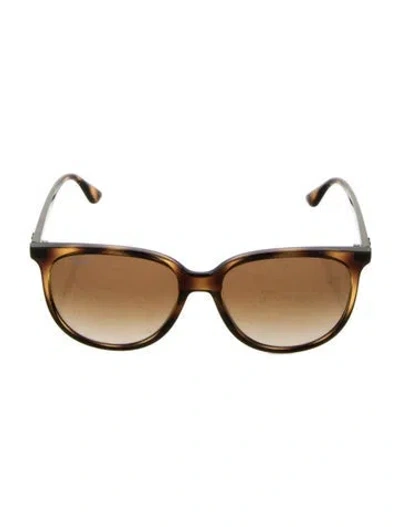 Pre-owned Ray Ban Square Gradient Sunglasses In Brown