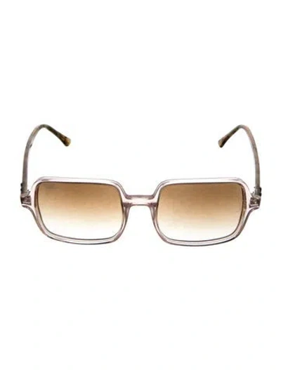 Pre-owned Ray Ban Square Ll Square Sunglasses In Brown