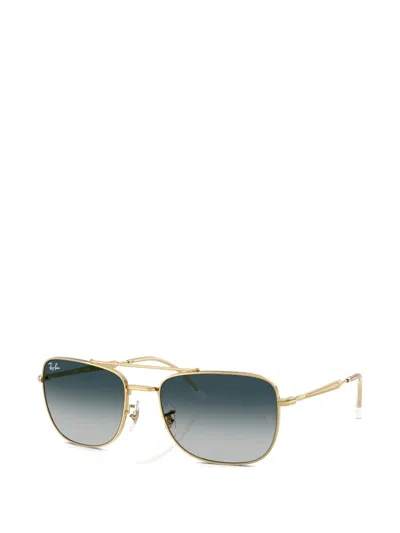 Ray Ban Square Metal Sunglasses In Purple