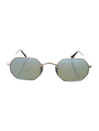 Pre-owned Ray Ban Square Mirrored Sunglasses In Multi