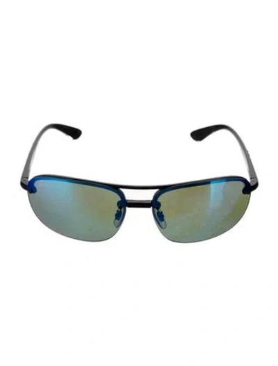 Pre-owned Ray Ban Square Mirrored Sunglasses In Multi