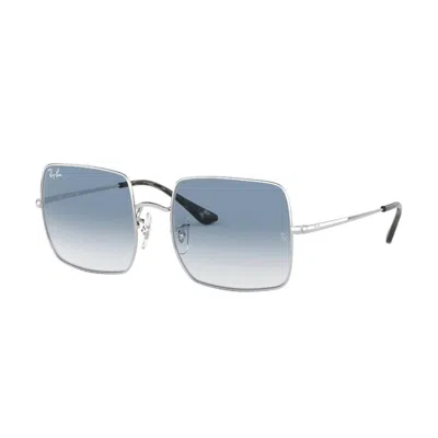 Ray Ban Ray-ban Square Rb1971 Sunglasses In 91493f Silver
