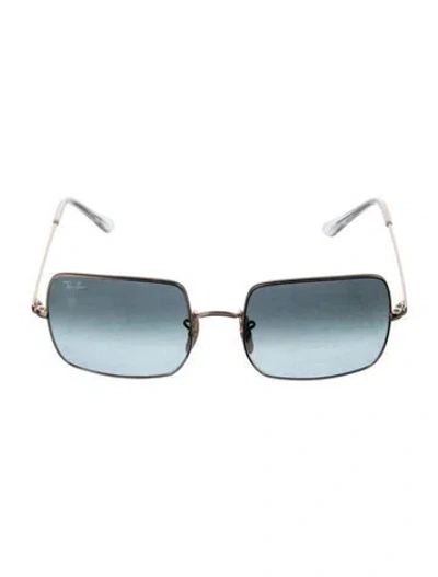 Pre-owned Ray Ban Square Square Sunglasses In Gold