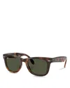 Ray Ban Wayfarer Ease Sunglasses Tortoise Frame Green Lenses 50-22 In Havana