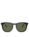 Ray Ban Ray-ban 53mm Polarized Square Sunglasses In Black