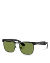 Ray Ban Ray-ban Square Sunglasses, 53mm In Matte Black