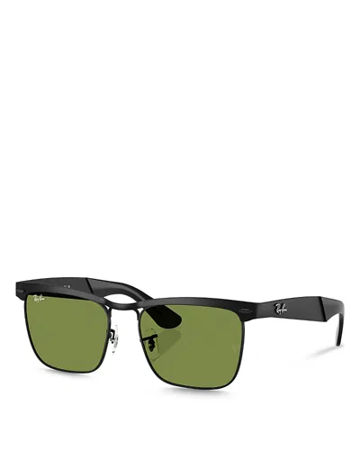 Ray Ban Ray-ban Square Sunglasses, 53mm In Matte Black
