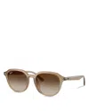 Ray Ban Rb4258f Sunglasses Light Brown Frame Brown Lenses 52-20 In Turtledove
