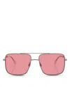 Ray Ban Ray-ban Square Sunglasses, 56mm In Pink
