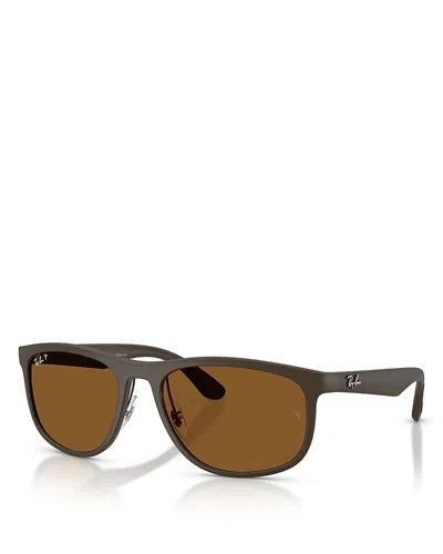 Ray Ban Ray-ban Square Sunglasses, 59mm In Brown