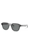 Ray Ban Ray-ban Square Sunglasses, 65mm In Transparent