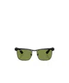 Ray Ban Square Sunglasses In Green