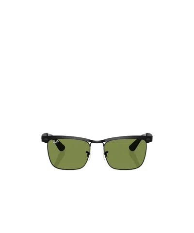 Ray Ban Square Sunglasses In Green