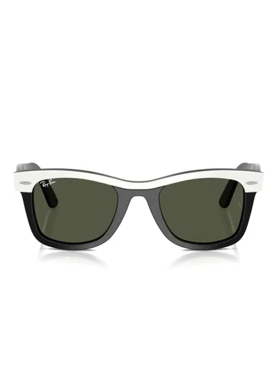 Ray Ban Square Sunglasses In Green