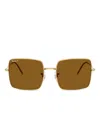 Ray Ban Square 1971 Reverse Sunglasses Arista Gold Frame Brown Lenses Polarized 56-19 In Brown