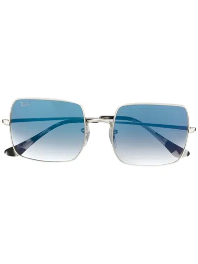 Ray Ban Square Sunglasses In Metallic