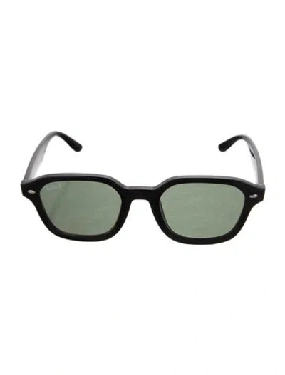 Pre-owned Ray Ban Square Tinted Sunglasses In Black