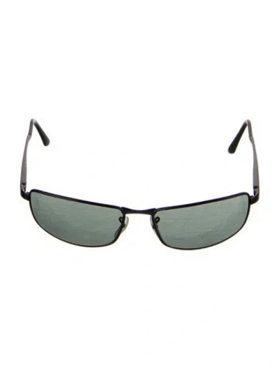 Pre-owned Ray Ban Square Tinted Sunglasses In Black