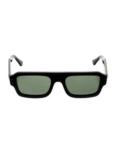 Pre-owned Ray Ban Square Tinted Sunglasses In Black