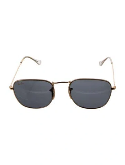 Pre-owned Ray Ban Square Tinted Sunglasses In Black