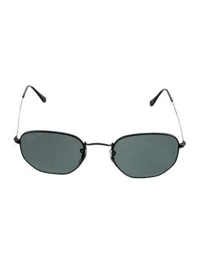 Pre-owned Ray Ban Square Tinted Sunglasses In Black
