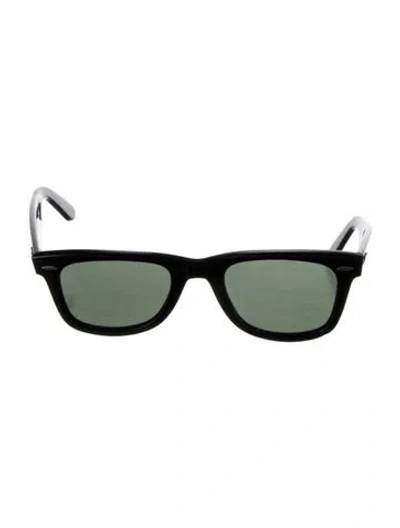 Pre-owned Ray Ban Square Tinted Sunglasses In Black