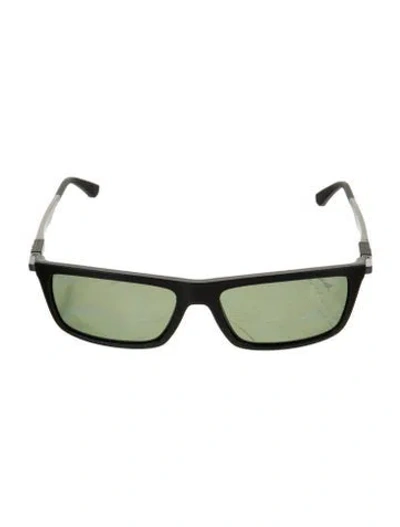 Pre-owned Ray Ban Square Tinted Sunglasses In Black