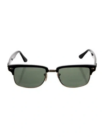Pre-owned Ray Ban Square Tinted Sunglasses In Black