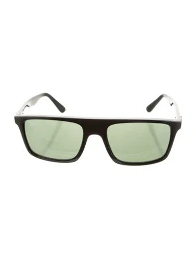 Pre-owned Ray Ban Square Tinted Sunglasses In Black